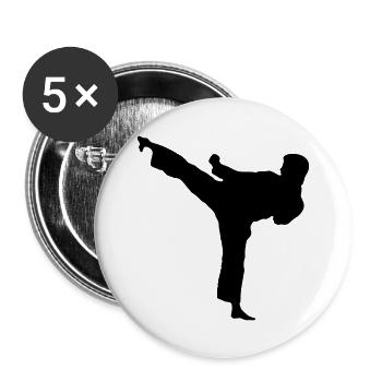 Belle tentative de la gauche - Lot de 5 grands badges (56 mm) - blanc - Devant