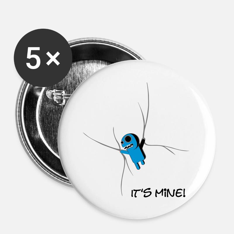 it_is_mine - Buttons large 2.2''/56 mm (5-pack) - white