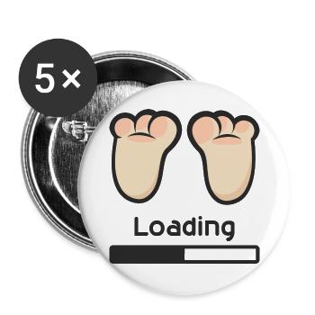 Loading... - Buttons large 2.2''/56 mm (5-pack) - white - Front