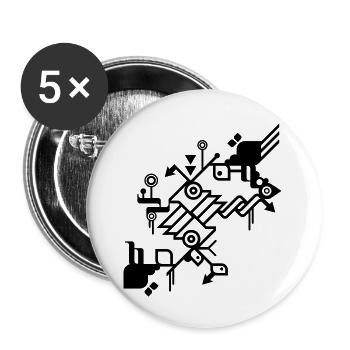 Nice day - Lot de 5 grands badges (56 mm) - blanc - Devant