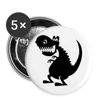 T-rex2 - Buttons groß 56 mm (5er Pack) - Weiß - Vorne