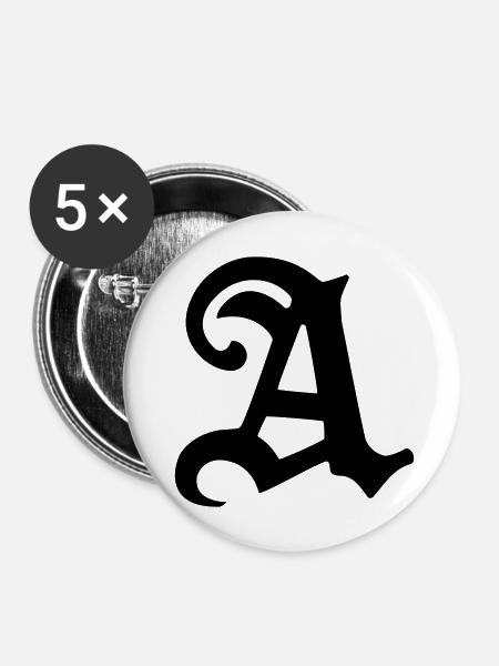 A - Buttons groß 56 mm (5er Pack) - Weiß