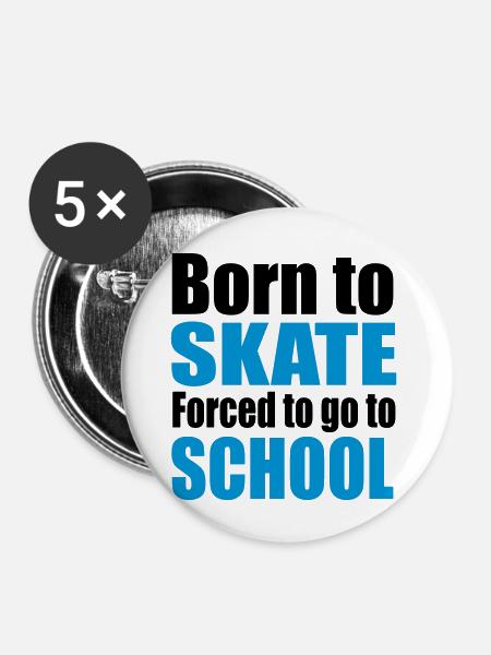Skateboard - Buttons groß 56 mm (5er Pack) - Weiß