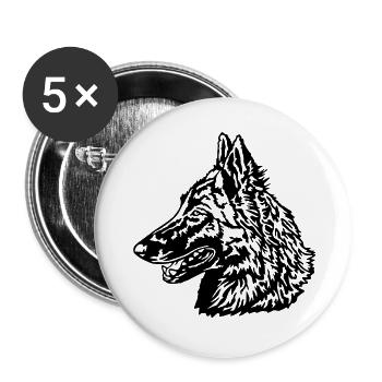 281 Tervueren - Buttons groß 56 mm (5er Pack) - Weiß - Vorne