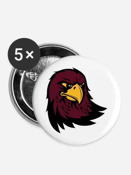 Eagle de - Buttons groß 56 mm (5er Pack) - Weiß