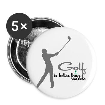 Golf - Buttons groß 56 mm (5er Pack) - Weiß - Vorne