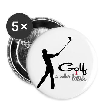 Golf - Buttons groß 56 mm (5er Pack) - Weiß - Vorne