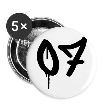 Day: 07 - Buttons large 2.2''/56 mm (5-pack) - white - Front