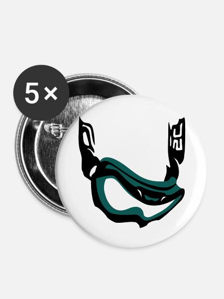 snowgoggle - Buttons groß 56 mm (5er Pack) - Weiß