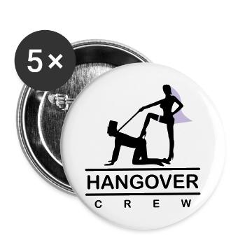 hangover 103 2c - Buttons groß 56 mm (5er Pack) - Weiß - Vorne