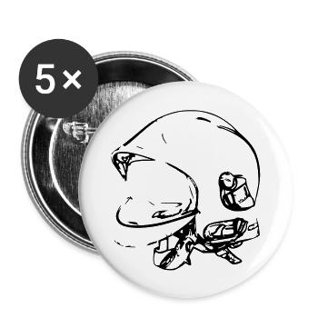 firefighter helmet f1 - Buttons large 2.2''/56 mm (5-pack) - white - Front