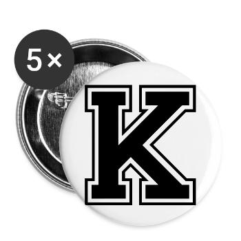 k - Buttons large 2.2''/56 mm (5-pack) - white - Front