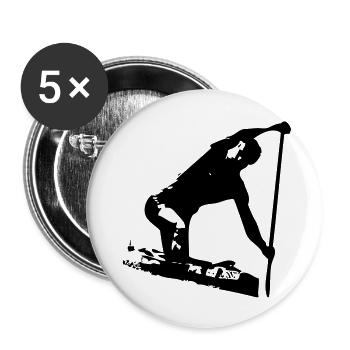Kanu - Watersport - Buttons groß 56 mm (5er Pack) - Weiß - Vorne