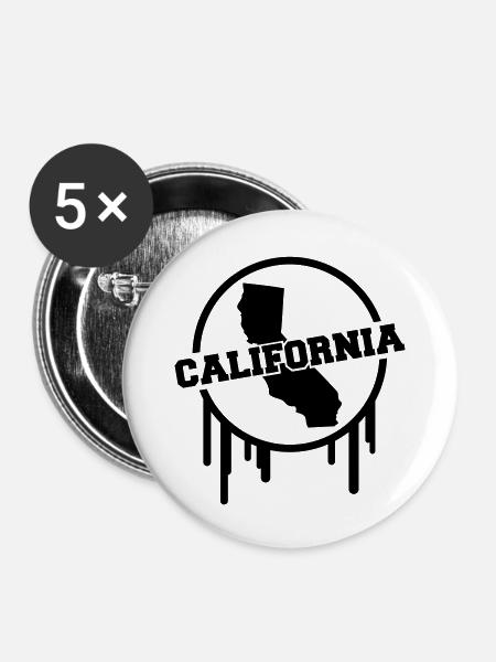 california_world_design_co1 - Buttons groß 56 mm (5er Pack) - Weiß