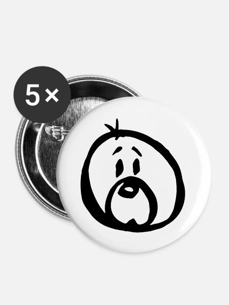 SEAL-Logo - Buttons groß 56 mm (5er Pack) - Weiß