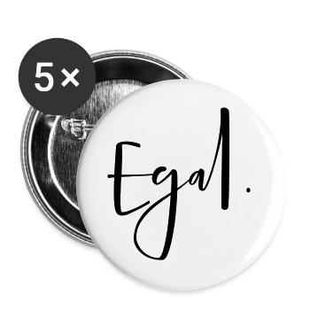 No matter - no matter point! Opinion gift - Buttons large 2.2''/56 mm (5-pack) - white - Front