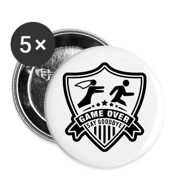 say_goodbye_1__f1 - Lot de 5 grands badges (56 mm) - blanc - Devant