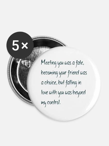 love quotes de - Buttons groß 56 mm (5er Pack) - Weiß