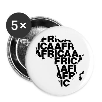 Afrika - Buttons groß 56 mm (5er Pack) - Weiß - Vorne