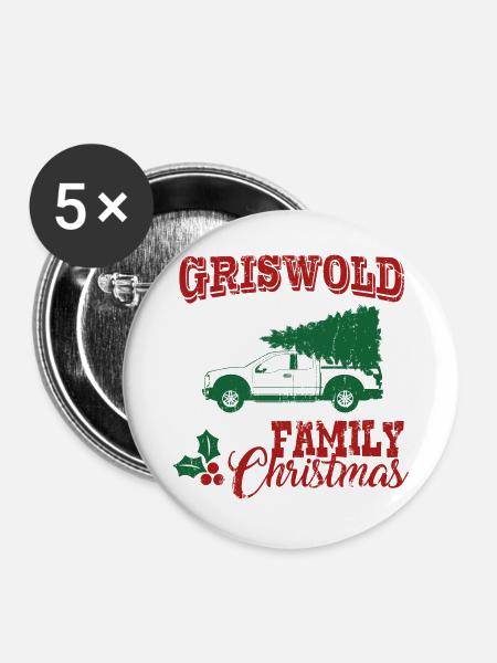 Griswold - Buttons groß 56 mm (5er Pack) - Weiß