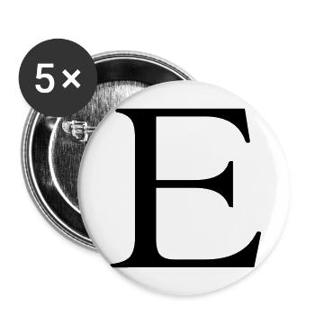 e - Buttons groß 56 mm (5er Pack) - Weiß - Vorne