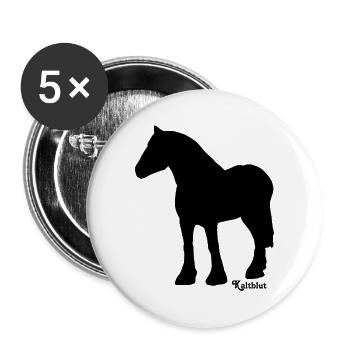 rappe-kaltblut - Buttons groß 56 mm (5er Pack) - Weiß - Vorne