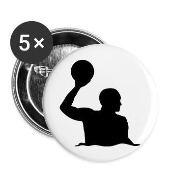 Water polo - Buttons large 2.2''/56 mm (5-pack) - white - Front