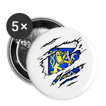 Legnica - Poland - Buttons large 2.2''/56 mm (5-pack) - white - Front