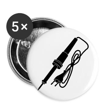 Löten gedruckten Schaltung_s1 - Buttons groß 56 mm (5er Pack) - Weiß - Vorne