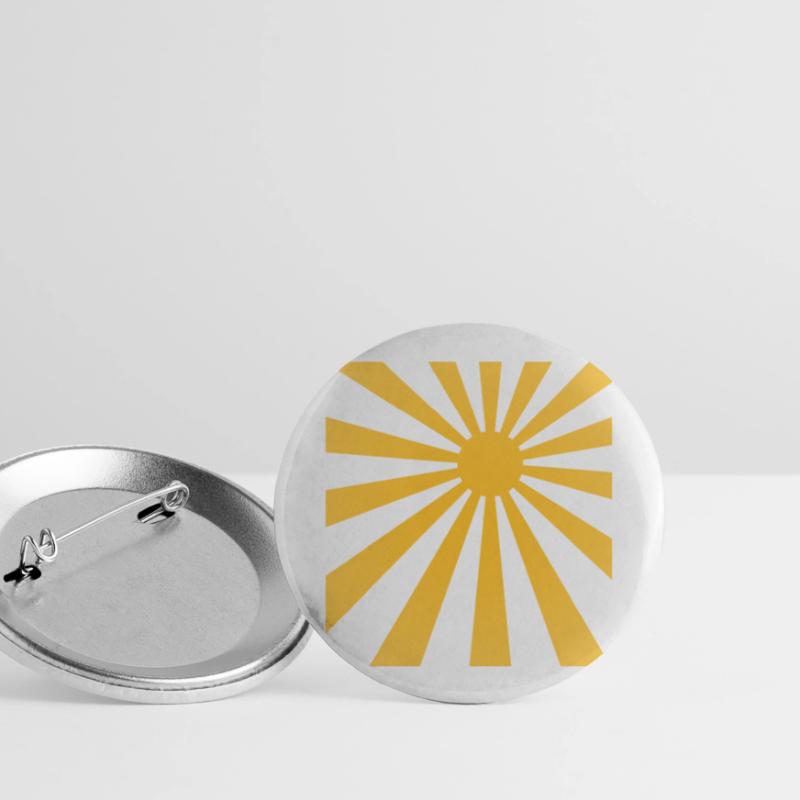 Rayons de soleil conception de rectangle Lot de 5 grands badges (56 mm)