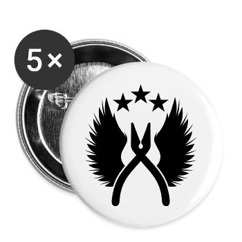 defuse kit - Buttons groß 56 mm (5er Pack) - Weiß - Vorne