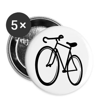 bicycle - Buttons large 2.2''/56 mm (5-pack) - white - Front