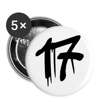 17 - Buttons large 2.2''/56 mm (5-pack) - white - Front
