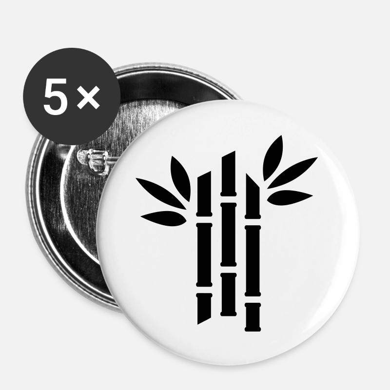 bamboo - Buttons large 2.2''/56 mm (5-pack) - white
