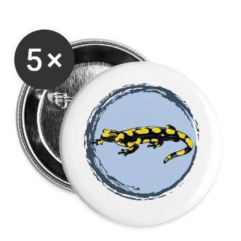 Fire Salamander / Fire Salamander II - Buttons large 2.2''/56 mm (5-pack) - white - Front