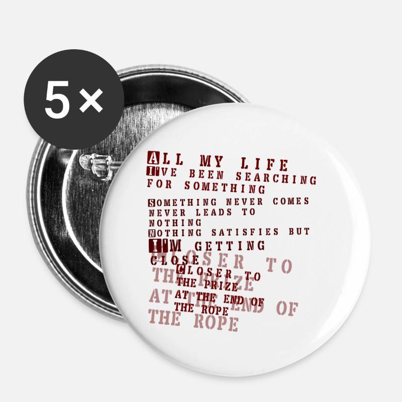 all my life - foo fighters - Buttons large 2.2''/56 mm (5-pack) - white