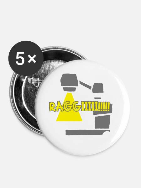 Tragbares Röntgengerät - Buttons groß 56 mm (5er Pack) - Weiß