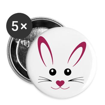 hase - Buttons large 2.2''/56 mm (5-pack) - white - Front
