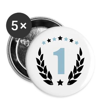 armer 1 - Lot de 5 grands badges (56 mm) - blanc - Devant