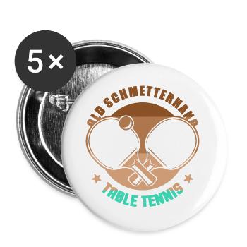 Table tennis Old Schmetterhand table tennis bats - Buttons large 2.2''/56 mm (5-pack) - white - Front