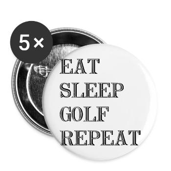 golf sport - Buttons groß 56 mm (5er Pack) - Weiß - Vorne