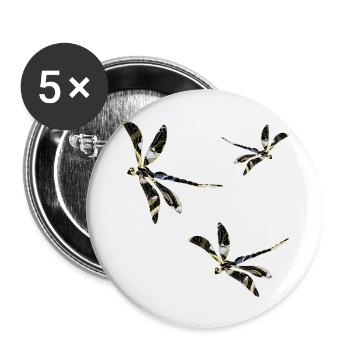 Wichtig - Buttons groß 56 mm (5er Pack) - Weiß - Vorne