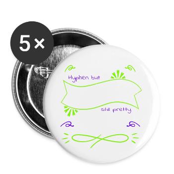 cycling books coffeecups blogger bicycle awesome - Buttons large 2.2''/56 mm (5-pack) - white - Front