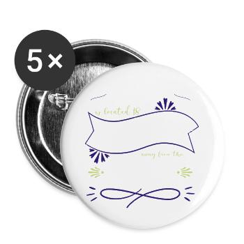 hack out gamer fingers anonymous expect us - Buttons groß 56 mm (5er Pack) - Weiß - Vorne