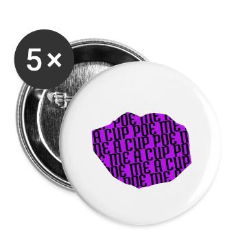 livre dragon cite happy art féminin - Lot de 5 grands badges (56 mm) - blanc - Devant