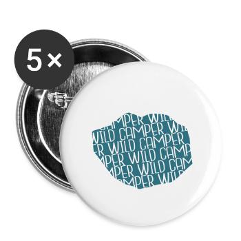 camping hoodie jokes quote mountains bday - Buttons groß 56 mm (5er Pack) - Weiß - Vorne