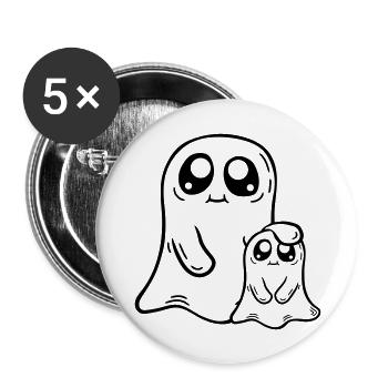 Bande dessinée de famille Enfant - Lot de 5 grands badges (56 mm) - blanc - Devant