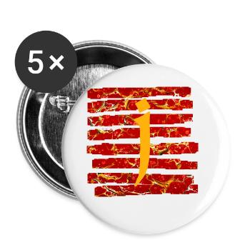 Bandes E 232 J - Lot de 5 grands badges (56 mm) - blanc - Devant