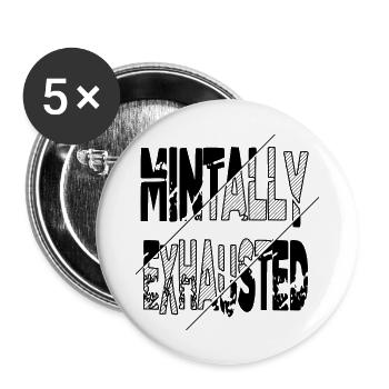 Happy Fairy Tail Cadeau de Noël Dork - Lot de 5 grands badges (56 mm) - blanc - Devant