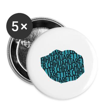 déclaration amusante boxer noël anniversaire amour - Lot de 5 grands badges (56 mm) - blanc - Devant